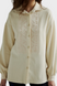 Жіноча вишита сорочка Vyshyta Minimalist з фактурного льону S Молочна VSH13016 фото 1