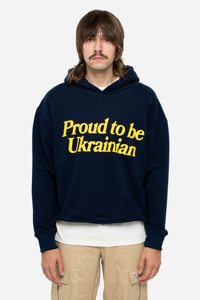 Худі No Other Name "Proud to be Ukrainian" S Темно-синє NON5001 фото