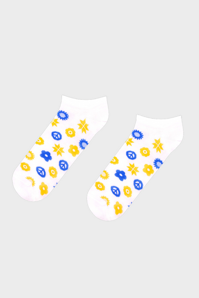 Шкарпетки CEH Етно-квіти Short 36-40 Білі CH17001S(W) фото