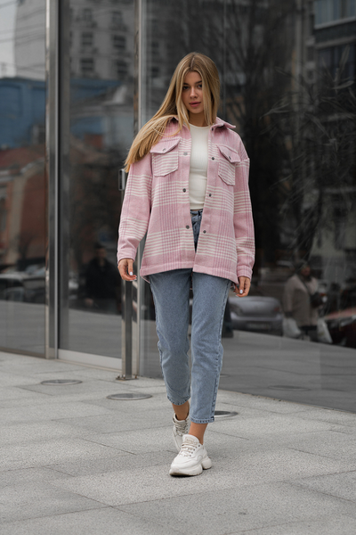 Жіноча сорочка-куртка Staff nb c2 XS Рожева STF13015 фото