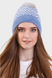 Жіноча шапка з балабоном DASTI Hoverla Edition 54-56 Синя DS15002 фото 1