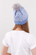Жіноча шапка з балабоном DASTI Hoverla Edition 54-56 Синя DS15002 фото 2