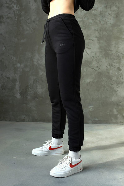 Жіночі спортивні штани з вишивкою Gard S Чорні GR12001 фото
