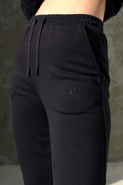 Жіночі спортивні штани з вишивкою Gard S Чорні GR12001 фото