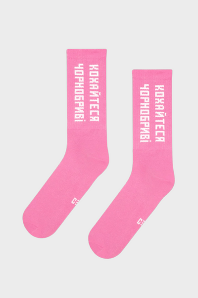 Шкарпетки CEH Кохайтеся Чорнобриві 36-40 Рожеві CH17035 фото
