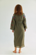 Бавовняна сукня Vyshyta Марія прямого крою з вишивкою M Хакі VSH14002 фото 2
