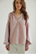 Жіноча блуза Vyshyta Zoya XXS Рожевий тауп VSH13012 фото 2