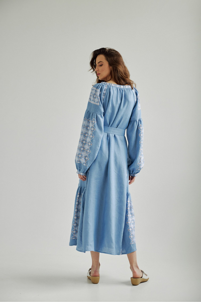 Сукня Vyshyta Zoya XS Сизо-блакитна VSH14005 фото