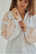 Білосніжна жіноча блуза Vyshyta Зоя бавовняна XXS Біла VSH13011 фото 2
