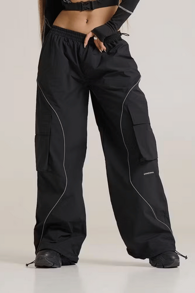 Спортивні штани з рефлективом Огонь Пушка Delta XS Чорні OP9019(W) фото