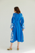 Вишита лляна сукня Vyshyta з квітами XS насиченого синього кольору VSH14007 фото 2