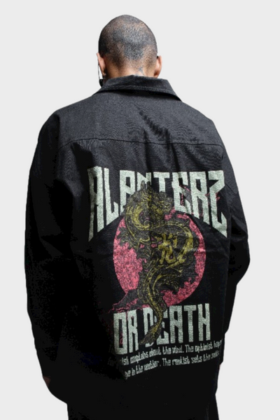 Куртка Alanterz Dragon Oversize Jacket M Чорна AZ1001 фото