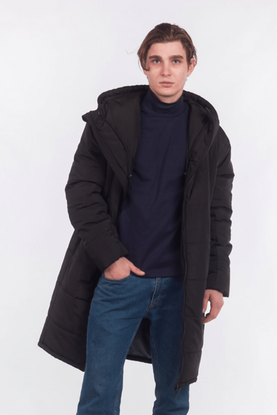 Зимова чоловіча куртка "21" - Lud Long S Чорна LDL1002 фото